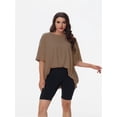 thumbnail image 1 of Women's Plus Size T Shirts Oversized Tees Summer Half Sleeve Crew Neck Tunic Tops, 1 of 6