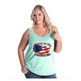 thumbnail image 1 of IWPF - Women's Plus Size Tank Top - American Proud To Be US Flag, 1 of 3