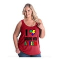 thumbnail image 1 of IWPF - Women's Plus Size Tank Top - Autism Awareness, 1 of 3