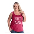 thumbnail image 1 of IWPF - Women's Plus Size Tank Top - Beach Please, 1 of 5