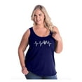thumbnail image 1 of Women's Plus Size Tank Top - Bicycle Heartbeat, 1 of 3