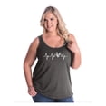 thumbnail image 1 of Women's Plus Size Tank Top - Bicycle Heartbeat, 1 of 3