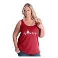 thumbnail image 1 of Women's Plus Size Tank Top - Camping Hiking Gift, 1 of 3