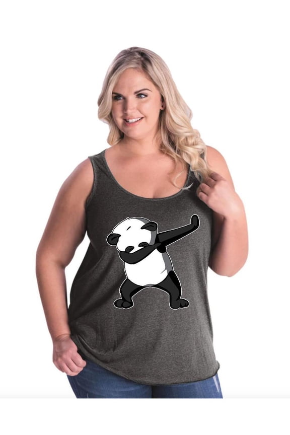 IWPF - Women's Plus Size Tank Top - Dancing Panda