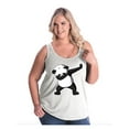 thumbnail image 1 of Women's Plus Size Tank Top - Dancing Panda, 1 of 3