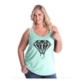 thumbnail image 1 of Women's Plus Size Tank Top - Diamond, 1 of 3
