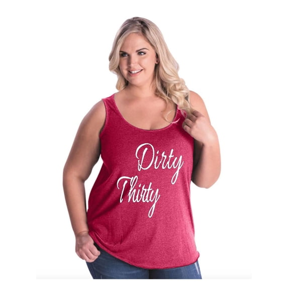 Women's Plus Size Tank Top - Dirty Thirty