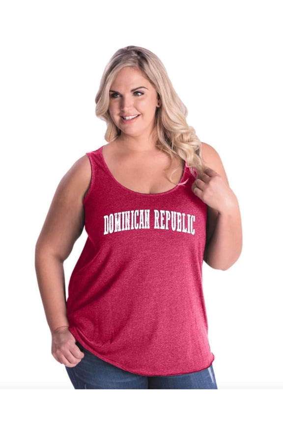 Women's Plus Size Tank Top - Dominican Republic