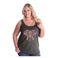 thumbnail image 1 of IWPF - Women's Plus Size Tank Top - Elephant Mosaic, 1 of 3