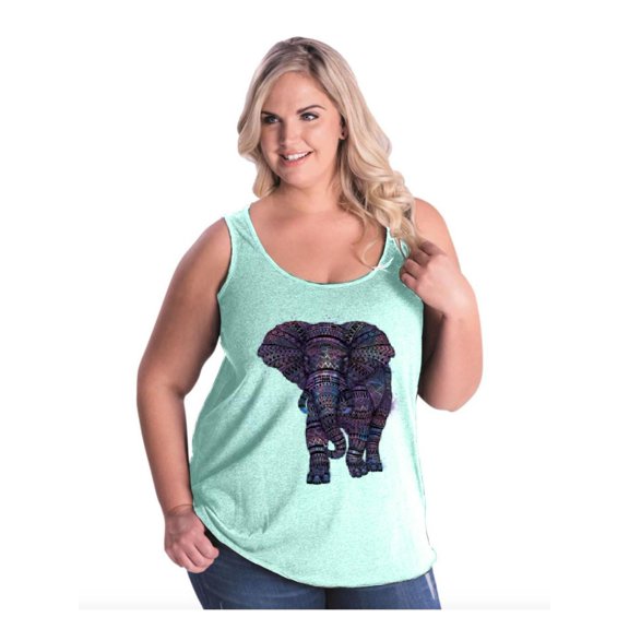 IWPF - Women's Plus Size Tank Top - Elephant
