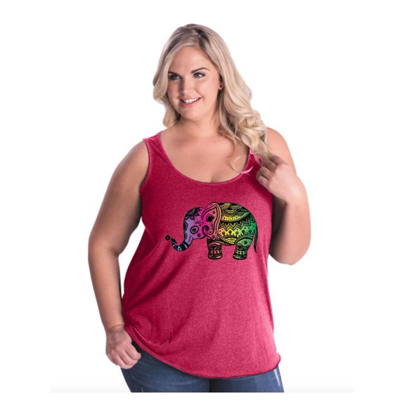 IWPF - Women's Plus Size Tank Top - Elephant