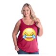 thumbnail image 1 of IWPF - Women's Plus Size Tank Top - Emoji Laughing Tears, 1 of 5