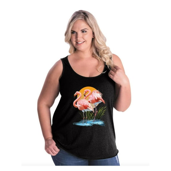 IWPF - Women's Plus Size Tank Top - Flamingo