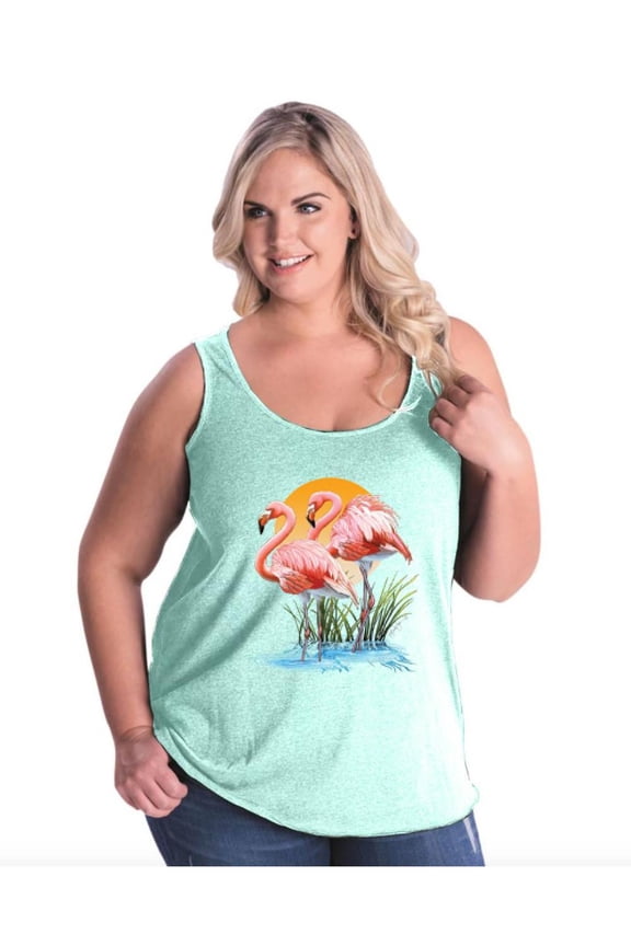 IWPF - Women's Plus Size Tank Top - Flamingo