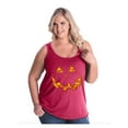thumbnail image 1 of Women's Plus Size Tank Top - Halloween Costume Pumpkin Face, 1 of 5