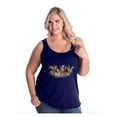 thumbnail image 1 of Women's Plus Size Tank Top - Horses Herd, 1 of 4