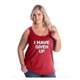 thumbnail image 1 of Women's Plus Size Tank Top - I Have Given Up, 1 of 3