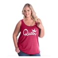 thumbnail image 1 of IWPF - Women's Plus Size Tank Top - Queen in White Crown, 1 of 5