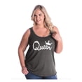 thumbnail image 1 of Women's Plus Size Tank Top - Queen in White Crown, 1 of 3