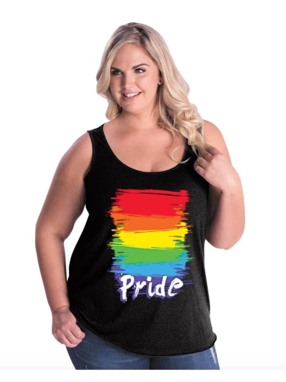 IWPF - Women's Plus Size Tank Top - Rainbow Pride