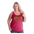 thumbnail image 1 of Women's Plus Size Tank Top - Softball Play Hard or Go Home, 1 of 5