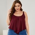 thumbnail image 1 of Ebukurty Plus Size U-neck Tank Tops for Women Casual Sleeveless Tunic Loose Oversize Shirt, 1 of 8