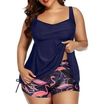 Heat Women's Plus Size Shirred Swimdress Swimsuit - Walmart.com