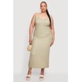 thumbnail image 1 of Women's Plus Size Textured Knit V-Neck Cami Dress, 1 of 3