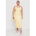 thumbnail image 1 of Women's Plus Size Textured Knit V-Neck Cami Dress, 1 of 3