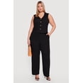 thumbnail image 1 of Women's Plus Size Textured Knit Wide Leg Pants, 1 of 4