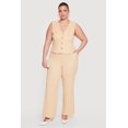 thumbnail image 1 of Women's Plus Size Textured Knit Wide Leg Pants, 1 of 4