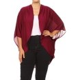 thumbnail image 1 of Plus Size Women's Trendy Style Open Front Loose Fit Cardigan, 1 of 4