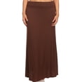 thumbnail image 1 of Women's Plus Size Trendy Style Solid Maxi Skirt, 1 of 4