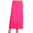 thumbnail image 1 of Women's Plus Size Flowy Solid Maxi Skirt for Everyday Wear, 1 of 4