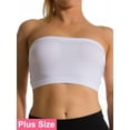 thumbnail image 1 of Women's Plus Size Tube Top Bra Seamless Strapless Bandeau Bra Plus Size XL 1X 2X 3X 4X (No Padding), 1 of 6
