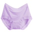 thumbnail image 1 of Women's Plus Size Underwear Mid Rise High Waist Comfortable Breathable Soft Stretch Daily Wear Panties, 1 of 3