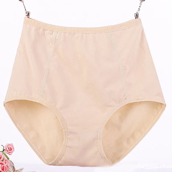 Yijfswar Women's Plus Size Underwears, High Waist Brief Panties