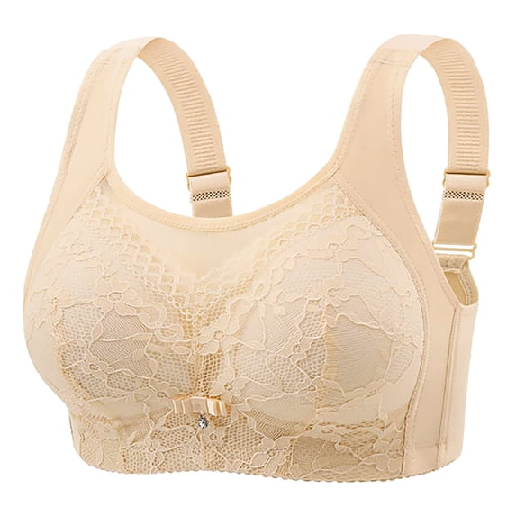 Women's Plus Size Underwire Bra - Gathered Sagging Design, Supportive, 36-46 Sizes - ABC Cup