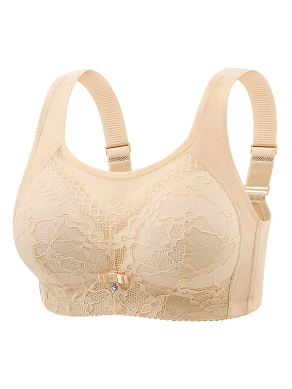 Women's Plus Size Underwire Bra - Gathered Sagging Design, Supportive, 36-46 Sizes - ABC Cup