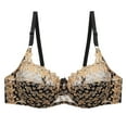 thumbnail image 1 of Women's Plus Size Underwire Bra Lace Embroidery Push-Up Bra Tshirt Bras Underwear for Daily & Party, 1 of 3