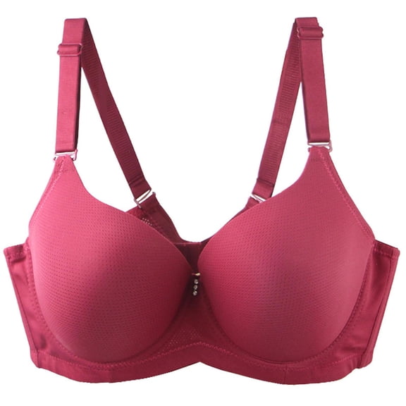 Women's Plus Size Underwire Bra with Push-Up and Gathers, CDE Cup Comfortable Daily Bra for Support, Fashion, and Maternity Wear, Limited Time Offer Under 10 Dollars