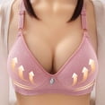 thumbnail image 1 of Women's Plus Size No Underwire Push Up Bra Comfortable Adjustable Support Breathable Full Coverage Seamless Everyday Wear T Shirt Bra Lightweight Side Shaping Wireless Underwear, 1 of 4