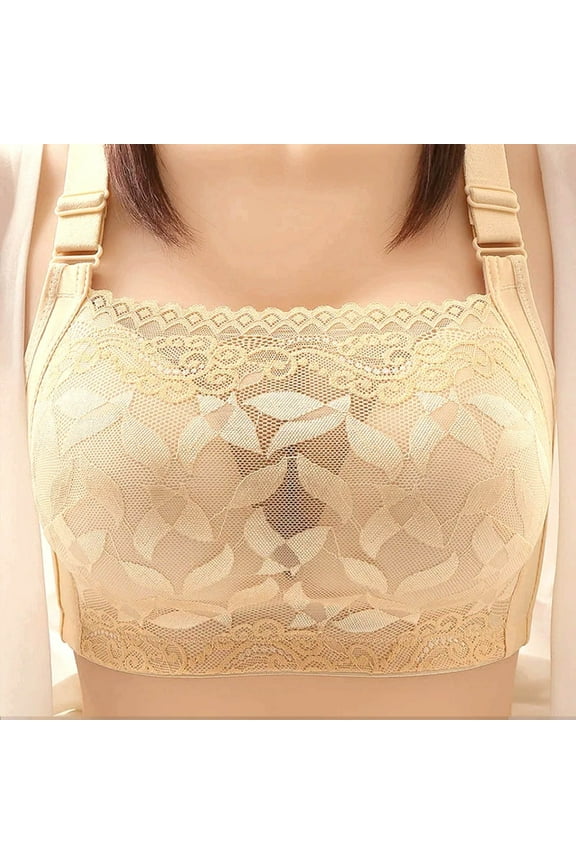 Women's Plus Size No Underwire Push Up Bra Comfortable Soft Breathable Lift Support Anti Sagging Full Coverage Everyday T Shirt Sport Truekind Women Bralettes