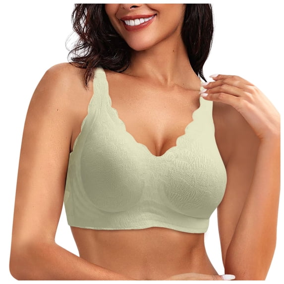 Women's Plus Size Unpadded Lace Underwire Bra - Breathable, Adjustable Straps - Nylon Spandex for All-Day Comfort