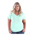 thumbnail image 1 of Women's Plus Size V-neck T-Shirt - Best Cat Mom, 1 of 3