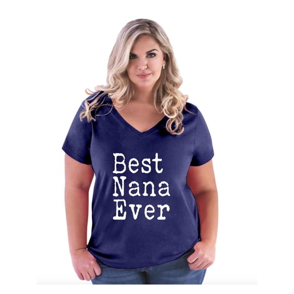 Women's Plus Size V-neck T-Shirt - Best Nana