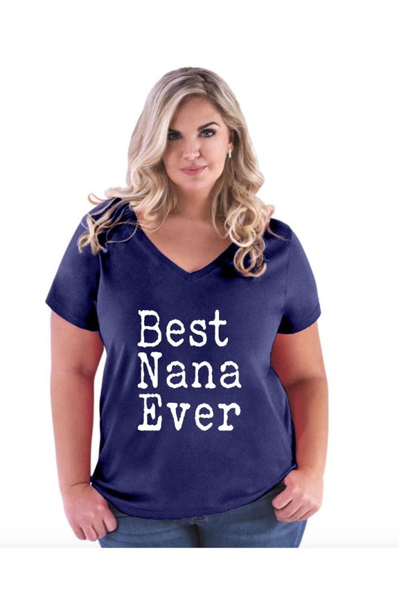 Women's Plus Size V-neck T-Shirt - Best Nana