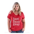 thumbnail image 1 of Women's Plus Size V-neck T-Shirt - Best Nana, 1 of 5