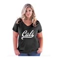 thumbnail image 1 of Women's Plus Size V-neck T-Shirt - California Cali, 1 of 3