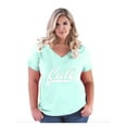 thumbnail image 1 of Women's Plus Size V-neck T-Shirt - California Cali, 1 of 3